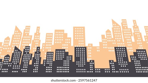 city ​​symbol silhouette 2d graphics