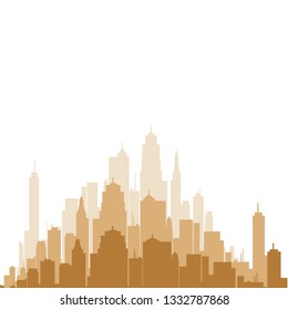 

city, silhouette, 3d illustration