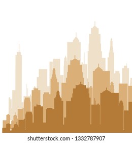 

city, silhouette, 3d illustration