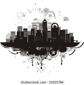 city silhouette background