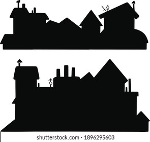City silhouette. Background, town. symbol. icon. illustration