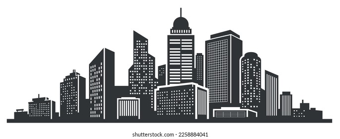 6 City Skylines - Photoshop custom shapes