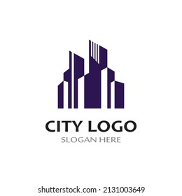 City City Silhouette City Center Logo Stock Vector (Royalty Free ...