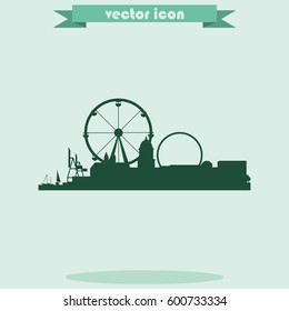 City silhouette icon.