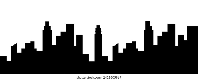 City silhouette icon. Vector icon