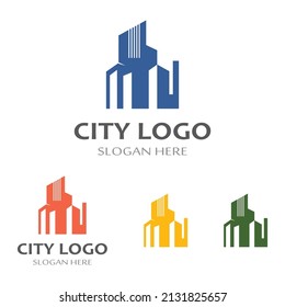 City City Silhouette Modern City City Stock Vector (Royalty Free ...