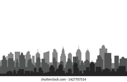  City silhouette skyline vector  illustration