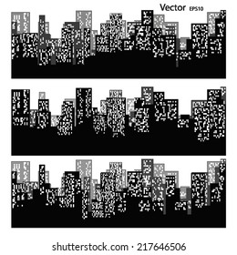 city silhouette vector