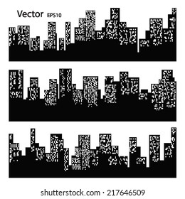 city silhouette vector