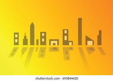 city silhouette in vector