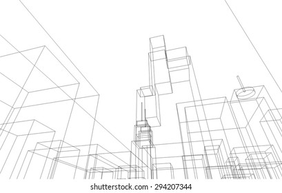 city silhouette vector background