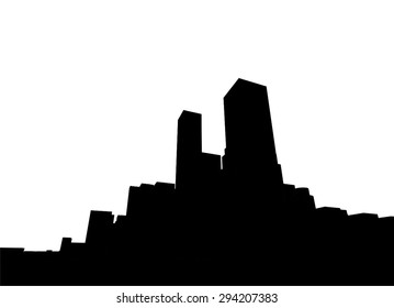 city silhouette vector background