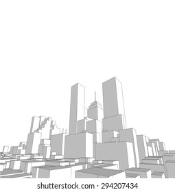 city silhouette vector background