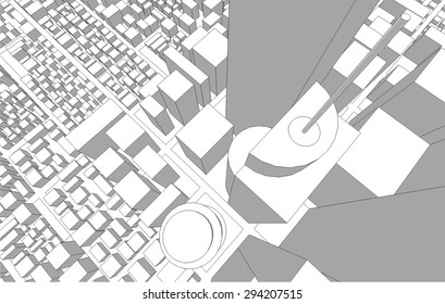 city silhouette vector background