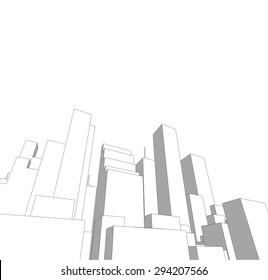 city silhouette vector background