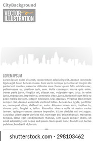 City Silhouette. Vector Background