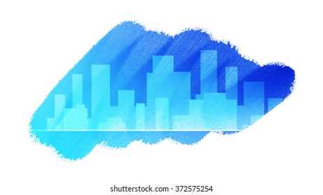 City silhouette vector illustration. 