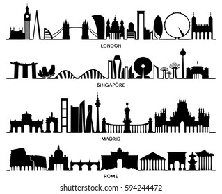 Singapore City Silhouette Images Stock Photos Vectors Shutterstock