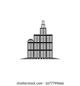 city silhouette. vector illustration in flat design