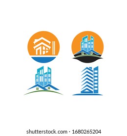 city silhouette. vector illustration in flat design