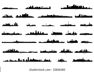 city silhouettes