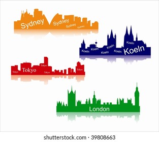 City silhouettes