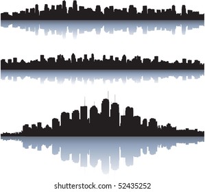 City silhouettes