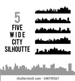 City Silhouettes. High quality vector illustration. Eps10.