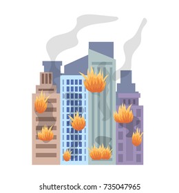 City, single icon in cartoon style.City, vector symbol stock illustration web.