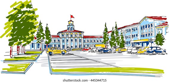 City sketch