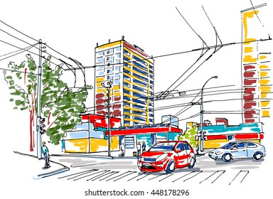 City sketch