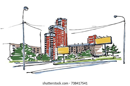 City sketch