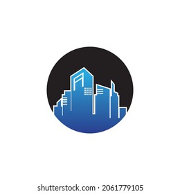 City sky line vector template