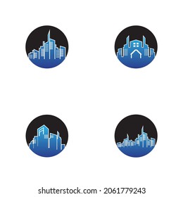 City sky line vector template