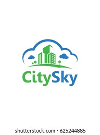 city sky logo template