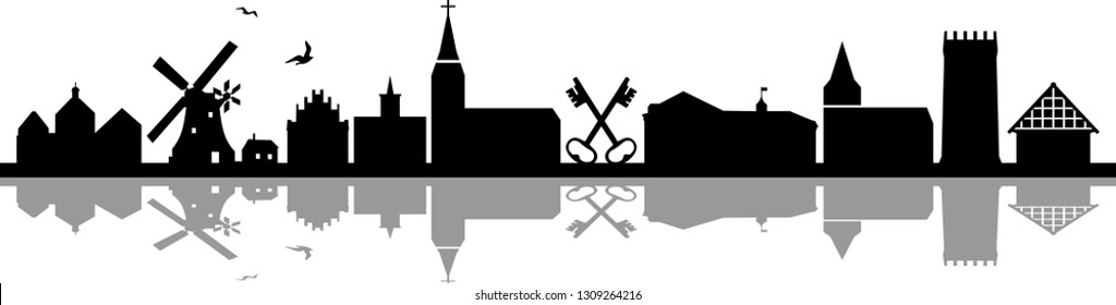 Lübbecke City Skyline