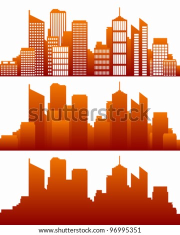 City Skyline Stock Vector (Royalty Free) 96995351 - Shutterstock