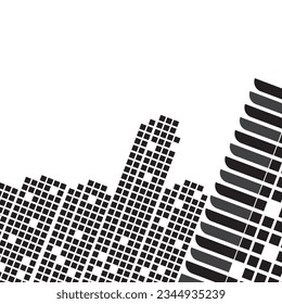 City Skyline animated trailer background vector illustration design