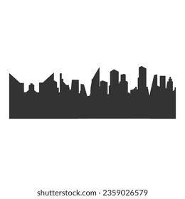 City Skyline animated trailer background vector illustration design