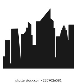 City Skyline animated trailer background vector illustration design