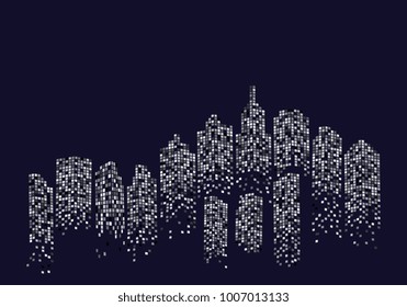 city skyline backgound vector illustration design
