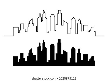 city skyline background vector illustration design