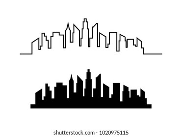 city skyline background vector illustration design