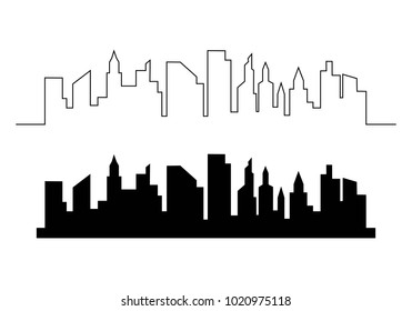 city skyline background vector illustration design