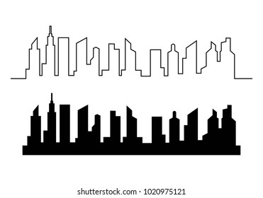 city skyline background vector illustration design