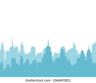 City Skyline Background Vector Illustration Design Stock Vector ...