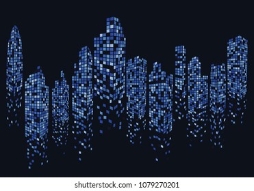 city skyline background vector illustration design