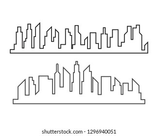 city skyline background vector illustration design