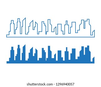 city skyline background vector illustration design