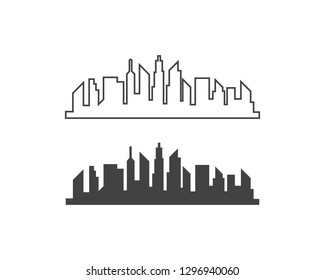 city skyline background vector illustration design